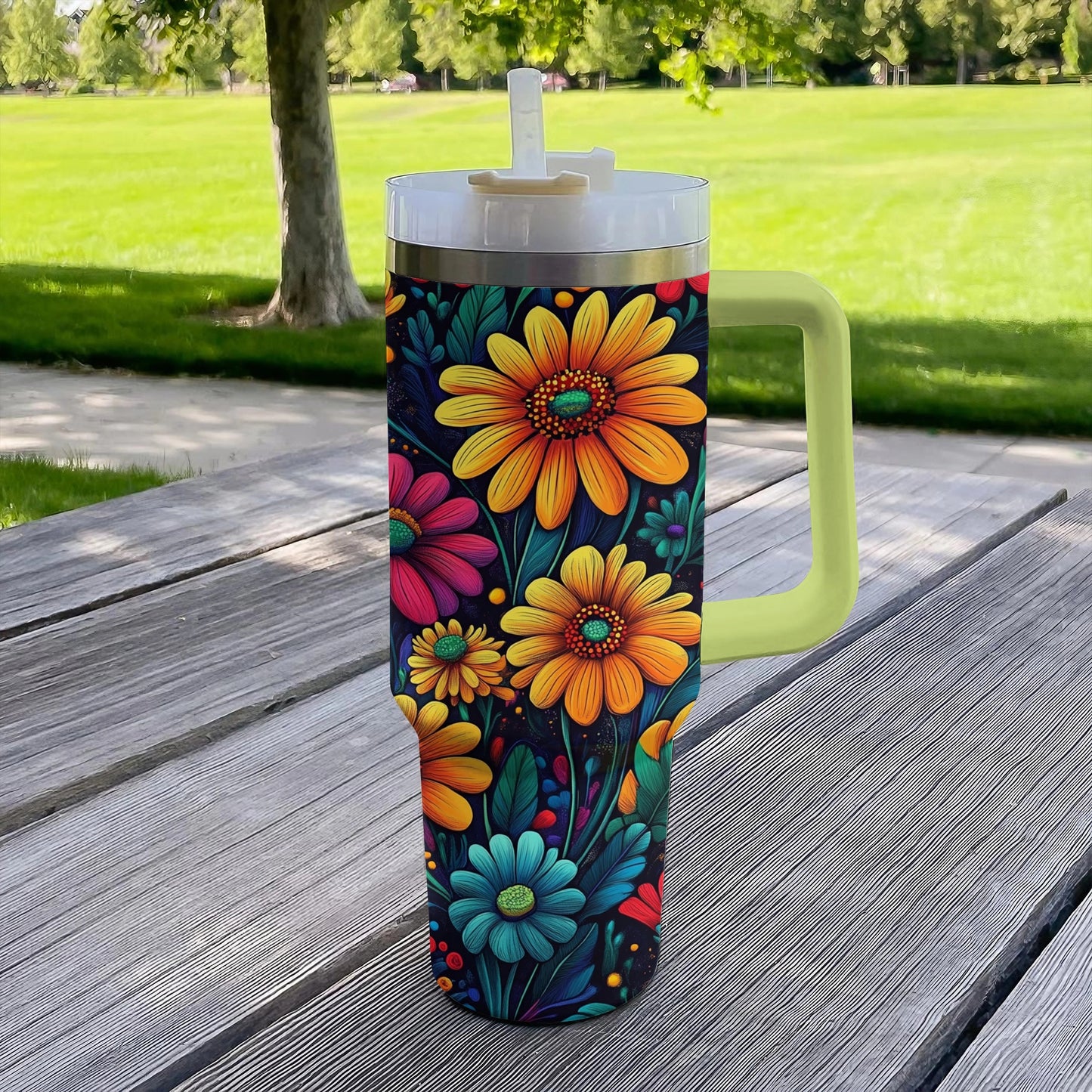 Shineful Tumbler Hippie Flower Power