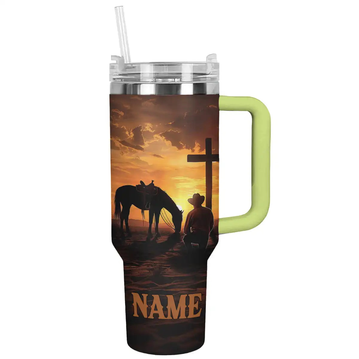 Shineful Tumbler Personalized Cowboy