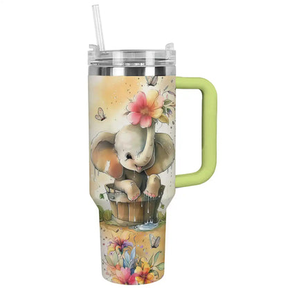 Shineful Tumbler For Elephant Lovers