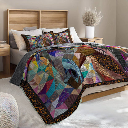 Shineful All Season Quilt 3-Piece Set Gorgeous Horse