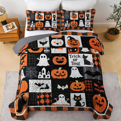 Shineful All Season Quilt 3-Piece Set Trick Or Treat