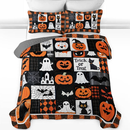 Shineful All Season Quilt 3-Piece Set Trick Or Treat