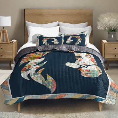 Shineful All Season Quilt 3-Piece Set Horse My Soul