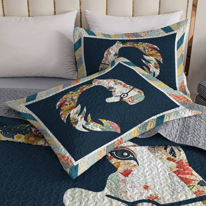 Shineful All Season Quilt 3-Piece Set Horse My Soul