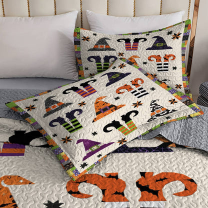 Shineful All Season Quilt 3-Piece Set Halloween Spooky Chic