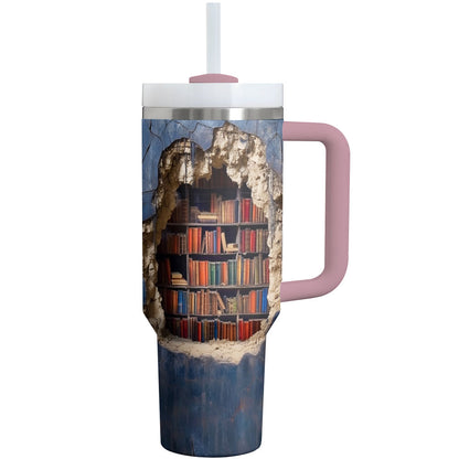 Book Lover Tumbler Shineful Library Nook