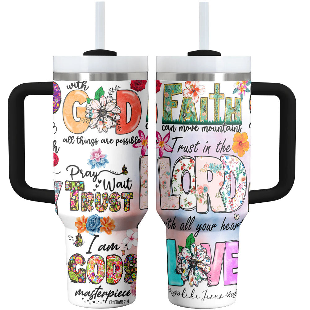 God Tumbler Shineful Faithful Flasks