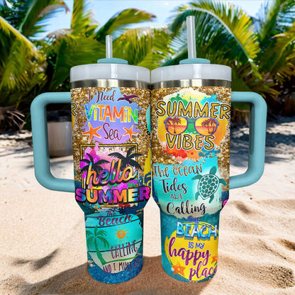 Beach Tumbler Shineful The Beach Is My Happy Place