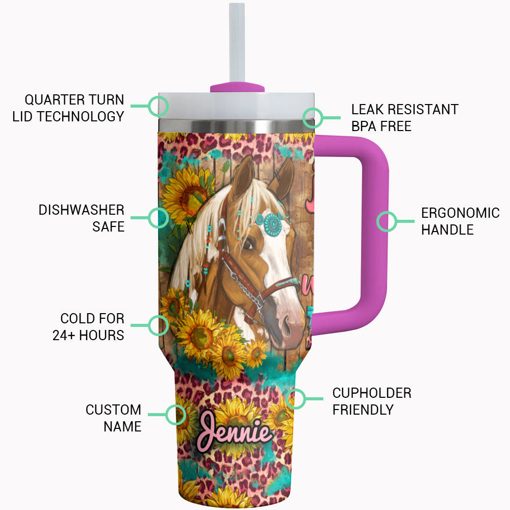 Horse Tumbler Shineful Equine Enthusiast Personalized