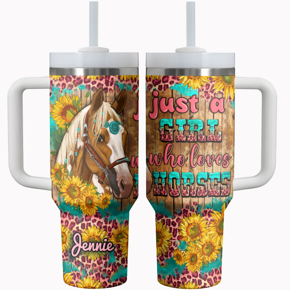 Horse Tumbler Shineful Equine Enthusiast Personalized