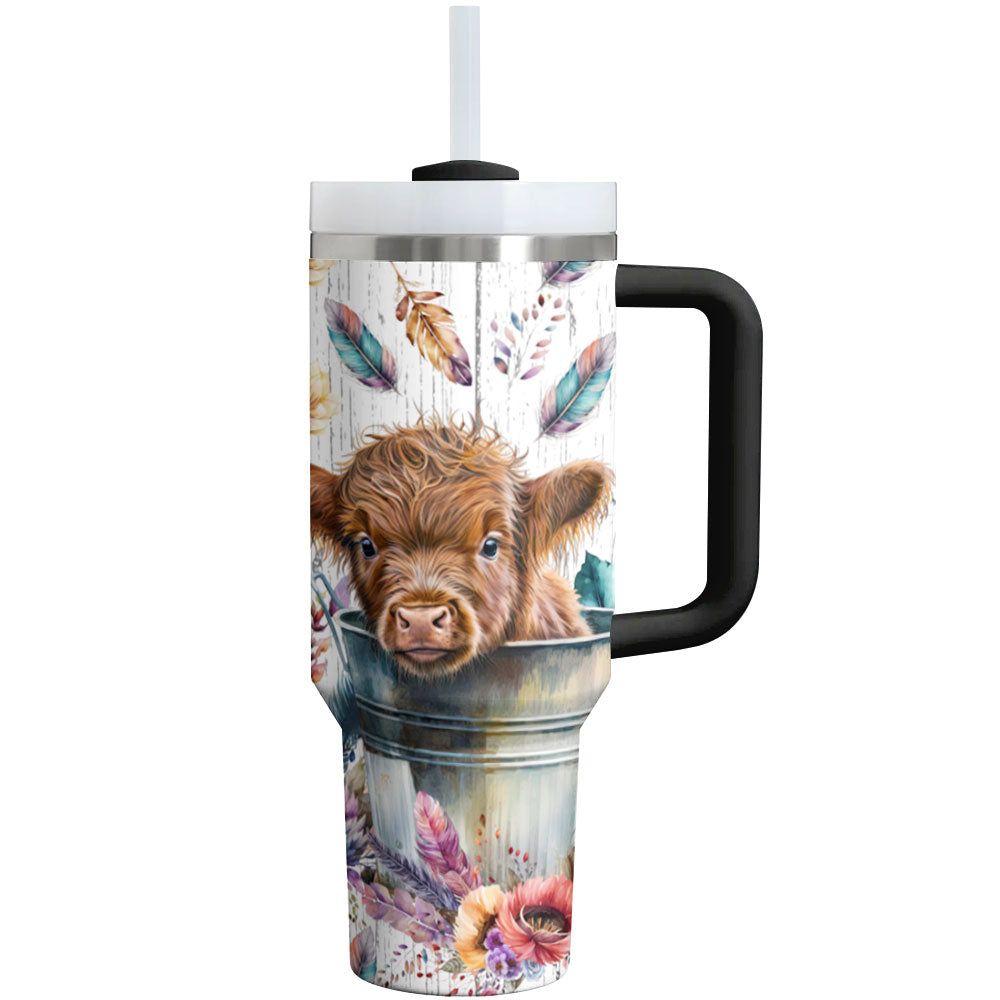 Highland Cow Shineful Tumbler Highland Harmony