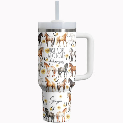 Horse Tumbler Shineful Just A Girl Who Loves Horses