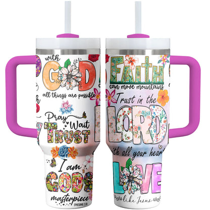 God Tumbler Shineful Faithful Flasks