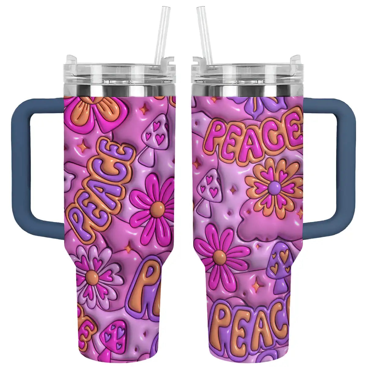 Shineful Tumbler Peace Hippie Puffy