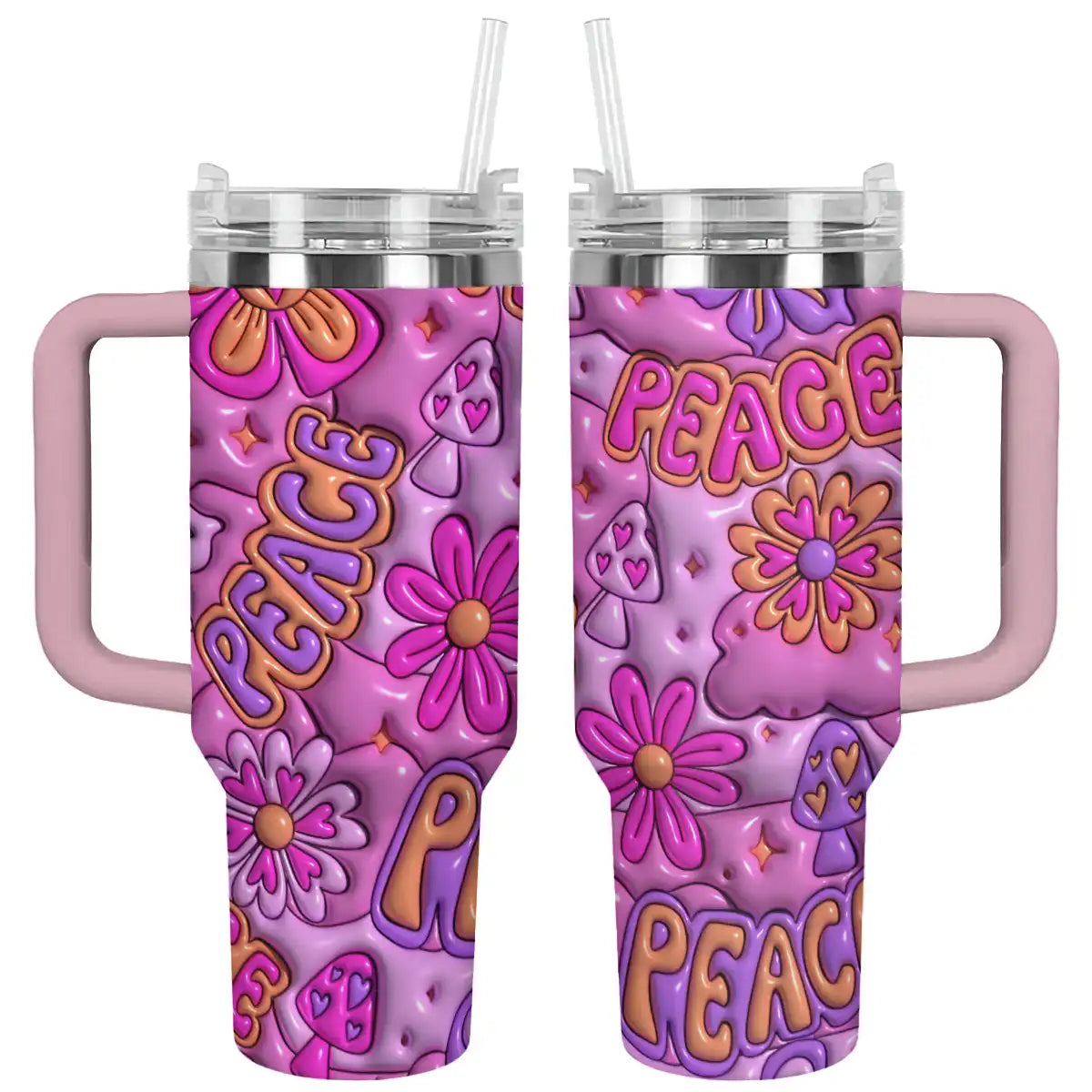 Shineful Tumbler Peace Hippie Puffy