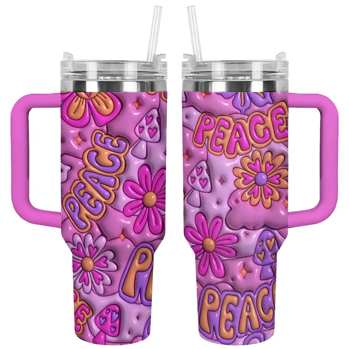 Shineful Tumbler Peace Hippie Puffy