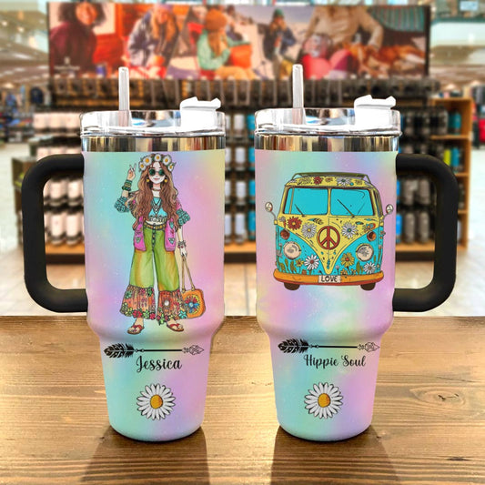 Shineful Tumbler Hippie Personalized Hippie Soul Ver1