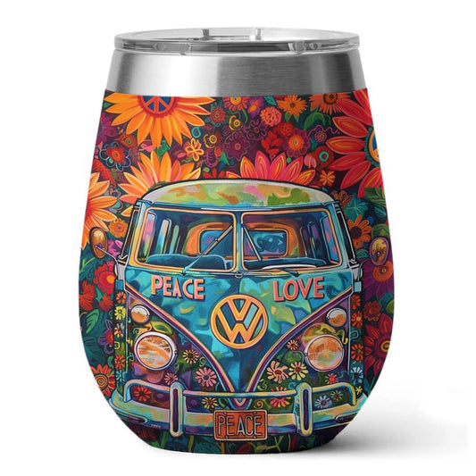 Verre à vin Shineful Van Hippie Floral