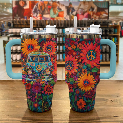 Shineful Tumbler Floral Hippie Van