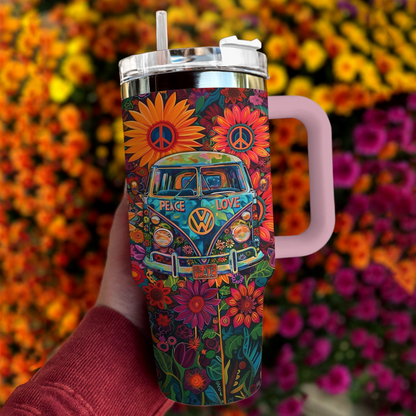 Shineful Tumbler Floral Hippie Van