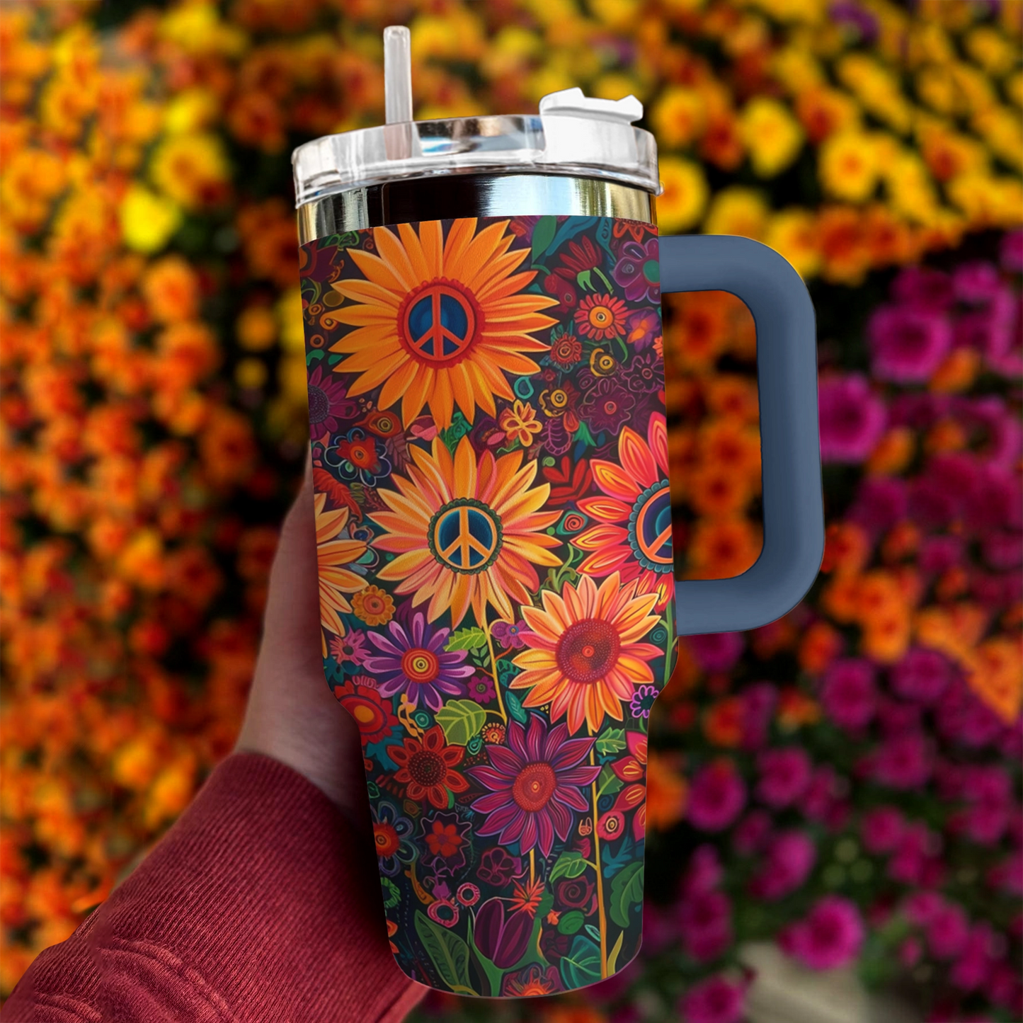 Jardin de fleurs hippie Shineful Tumbler