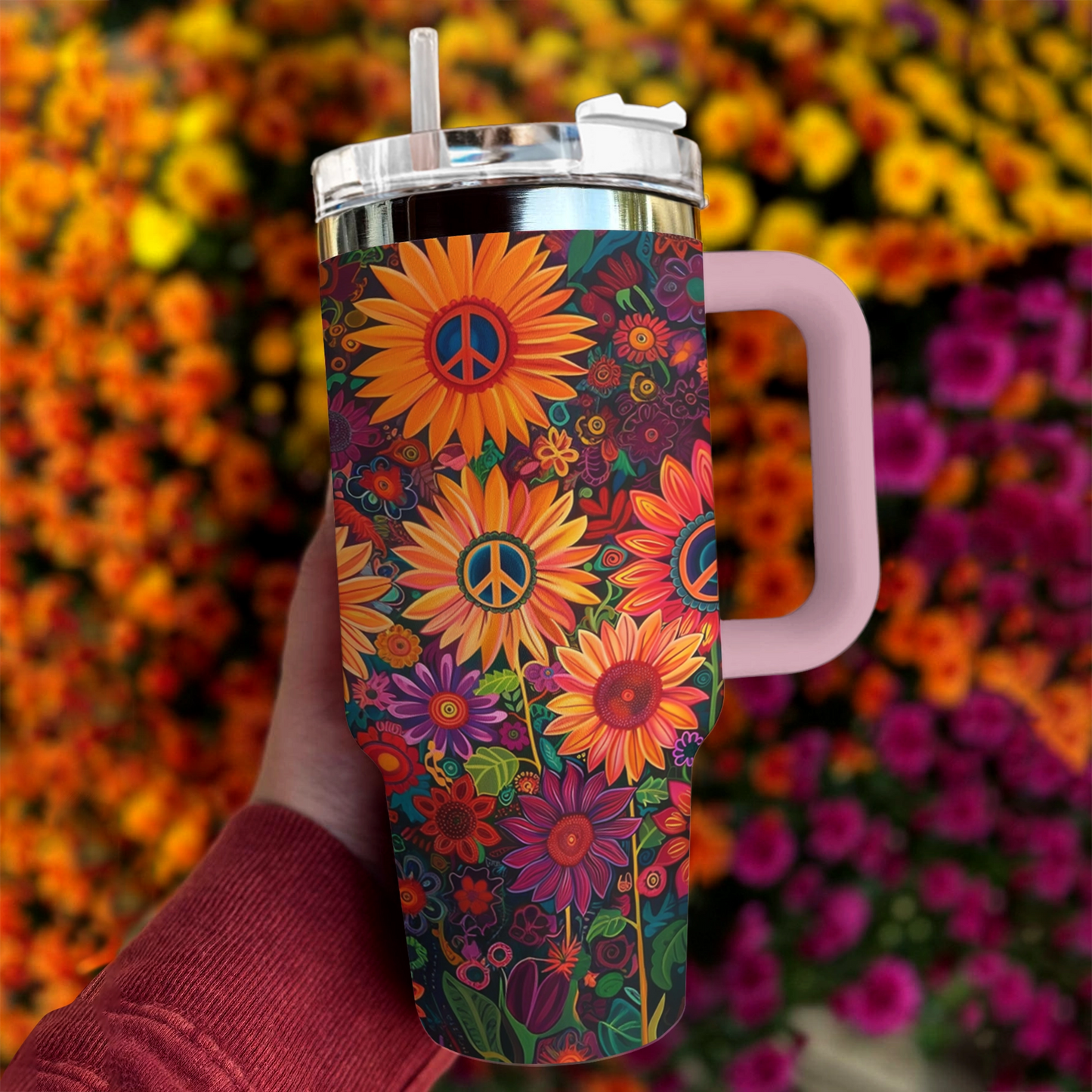 Jardin de fleurs hippie Shineful Tumbler