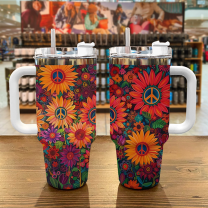 Shineful Tumbler Hippie Flower Garden