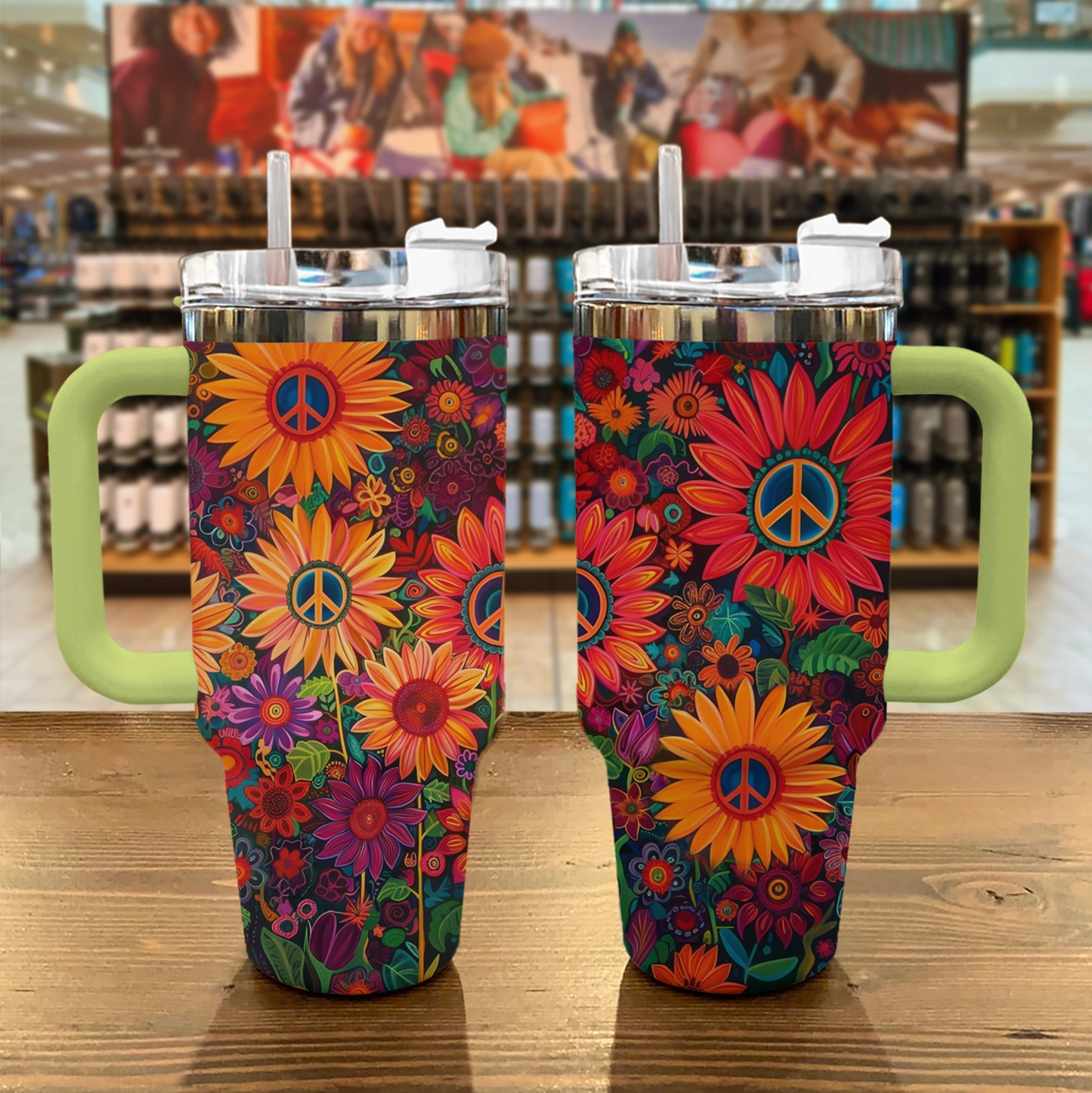 Shineful Tumbler Hippie Flower Garden