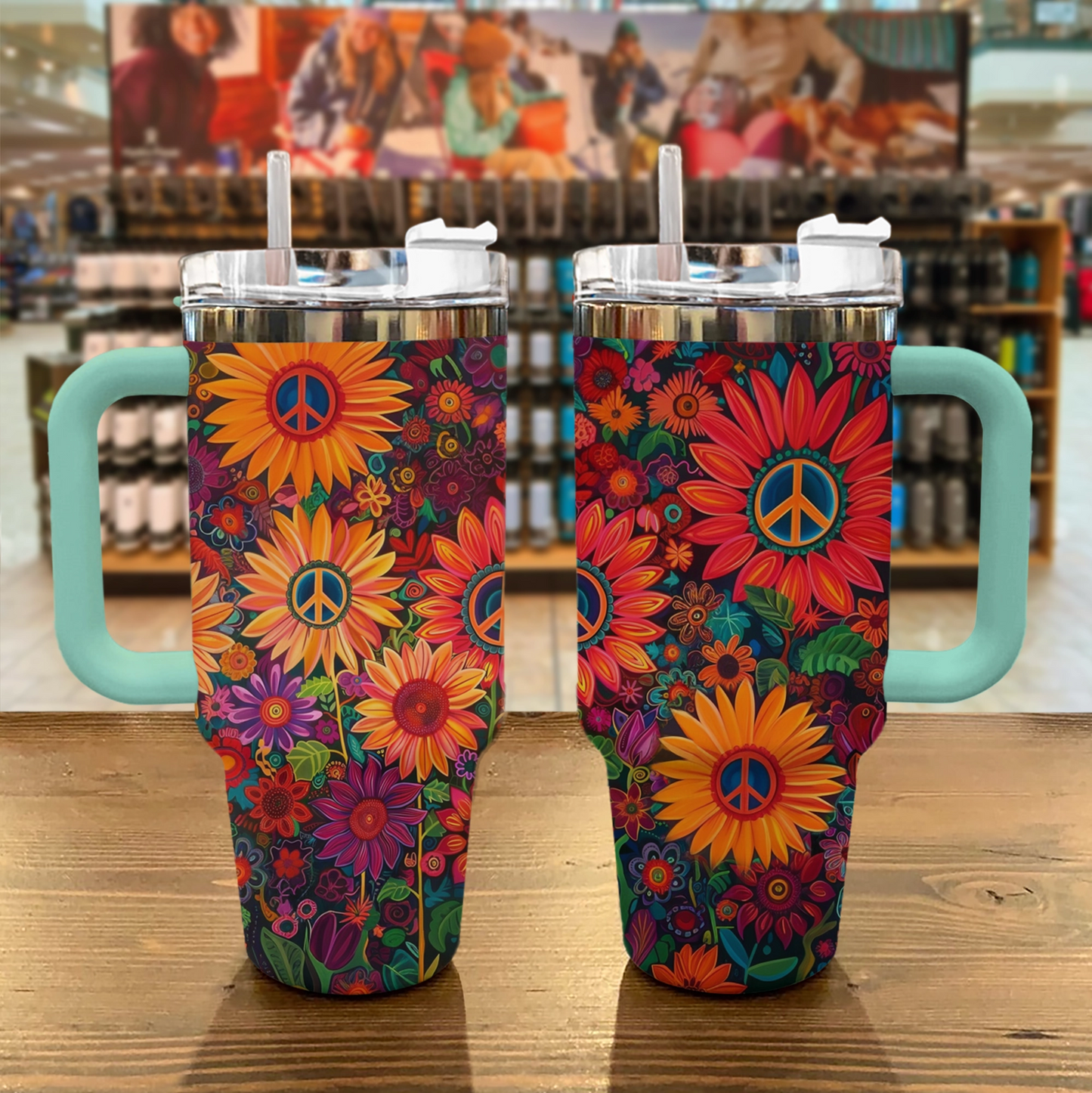 Jardin de fleurs hippie Shineful Tumbler