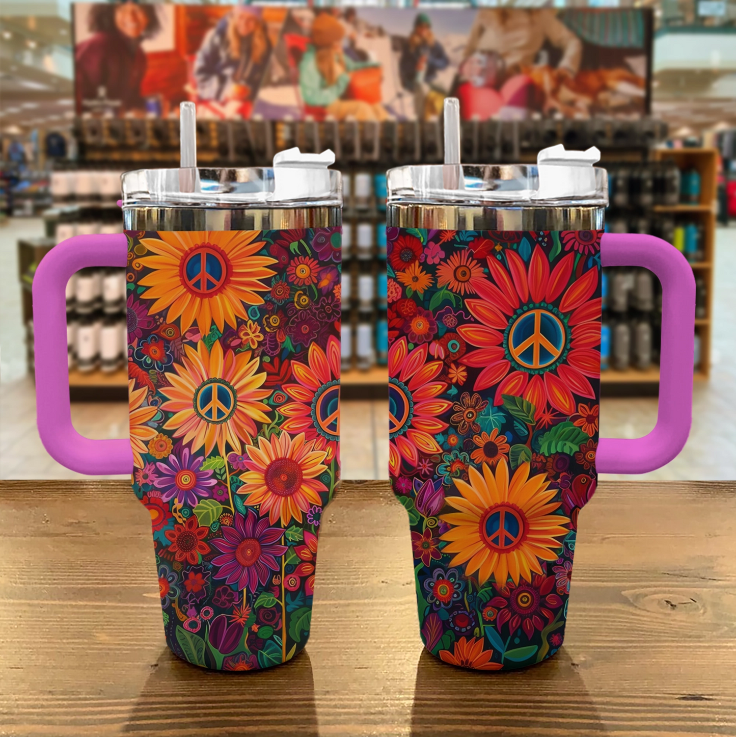 Jardin de fleurs hippie Shineful Tumbler