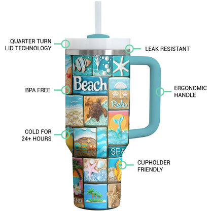 Beach Shineful Tumbler Das Leben ist besser am Strand