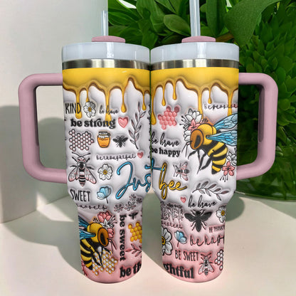 Bee Tumbler Shineful Just Bee Happy