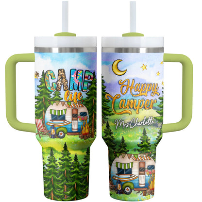 Camping Shineful Tumbler Camp Life Personalized