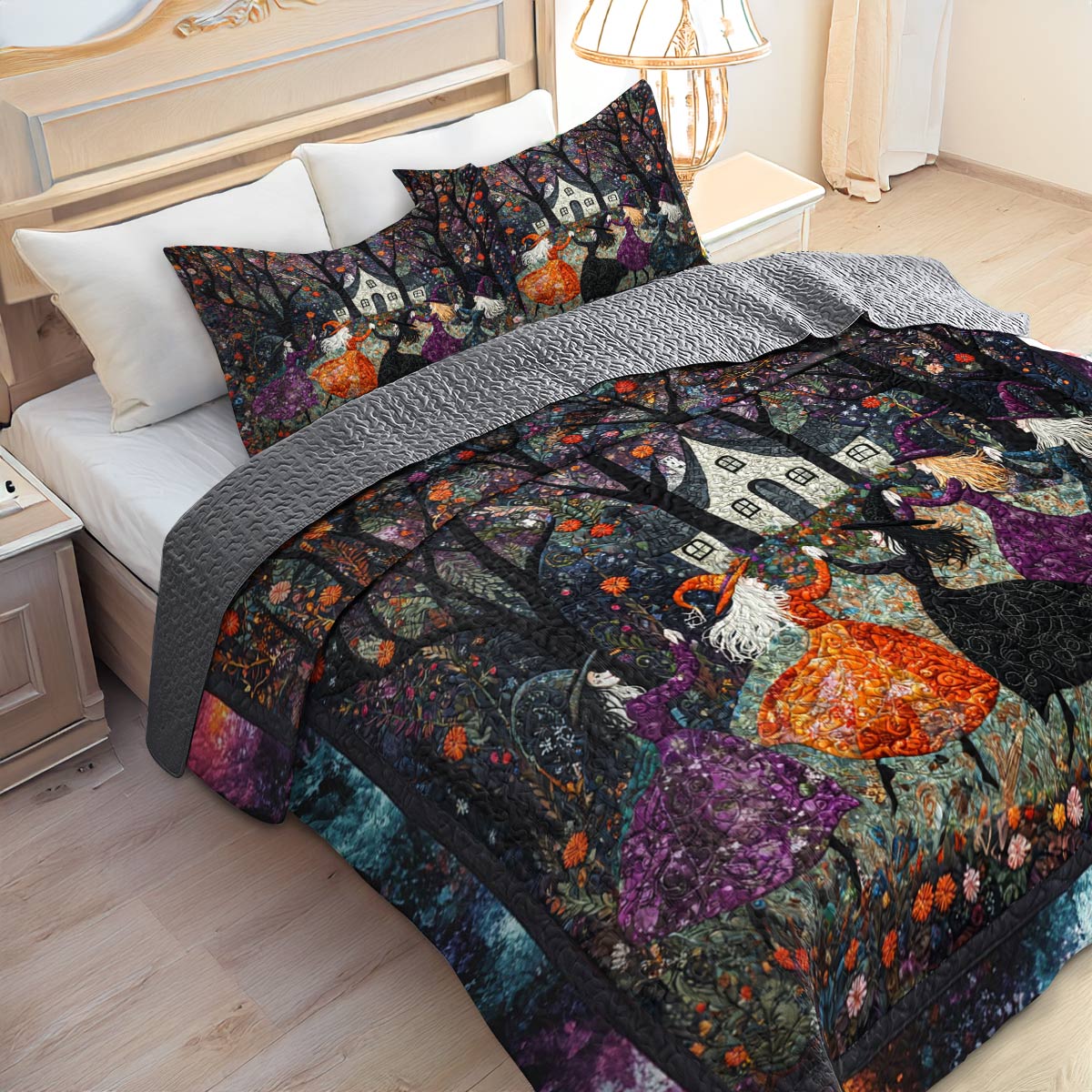 Shineful All Season Quilt 3-Piece Set Beautiful Witchy Woman (Clearance)