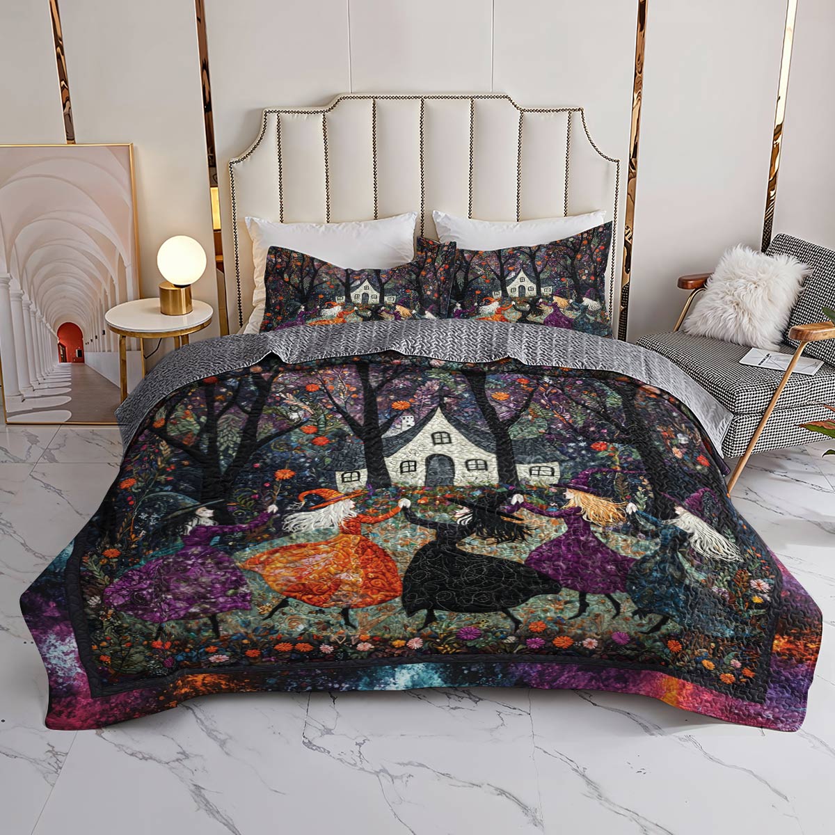 Shineful All Season Quilt 3-Piece Set Beautiful Witchy Woman (Clearance)