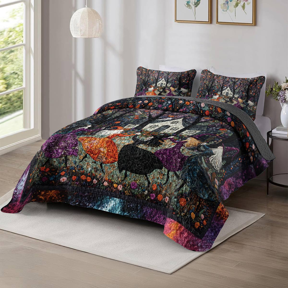 Shineful All Season Quilt 3-Piece Set Beautiful Witchy Woman (Clearance)