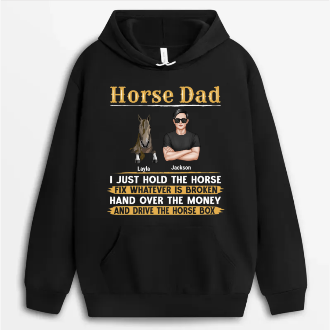 Shineful Father Gift - Horse Dad Personalized Unisex T-Shirt