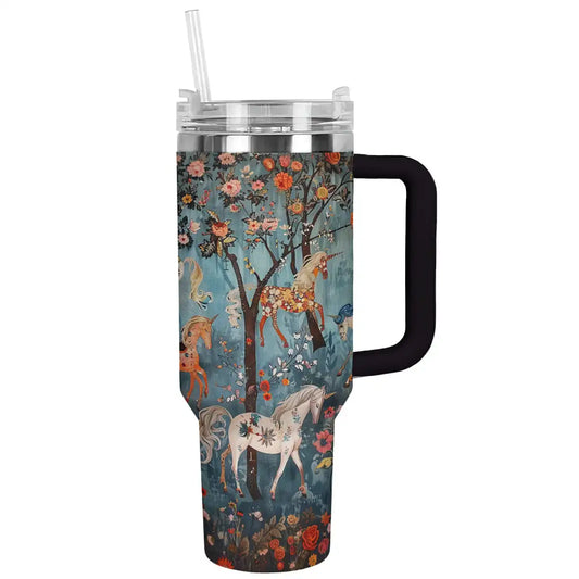 Shineful Tumbler Horse In Flower World