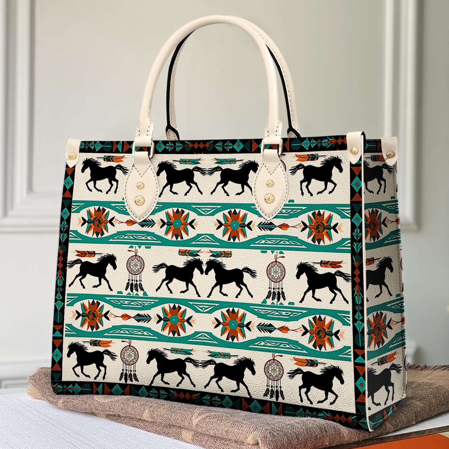 Horse Leather Bag Shineful Traditional Mn8