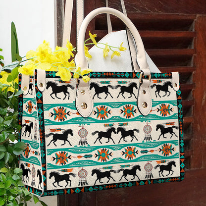 Horse Leather Bag Shineful Traditional Mn8 Creamy White