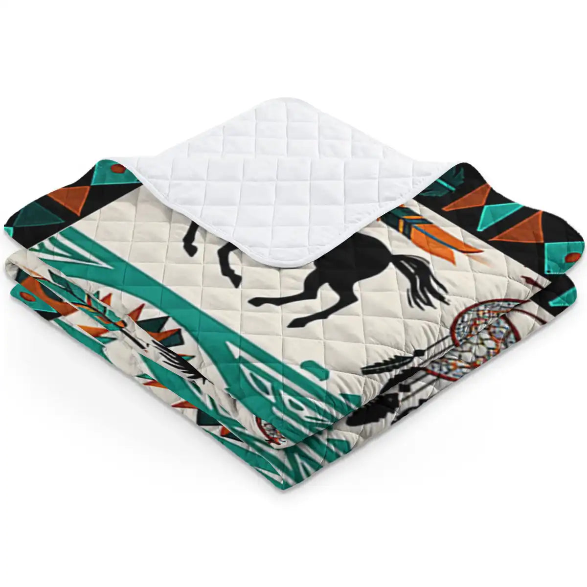 Shineful Quilt 3-Piece Set Horse Traditional