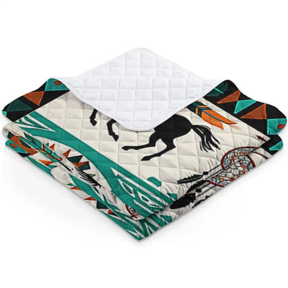 Shineful Quilt 3-Piece Set Horse Traditional