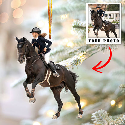 Horse Lovers Shineful® Decoration Ornament Personalized Upload Tl10