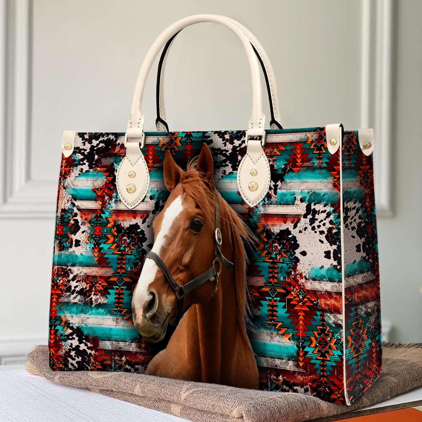 Horse Leather Bag Shineful Elegant Mn8