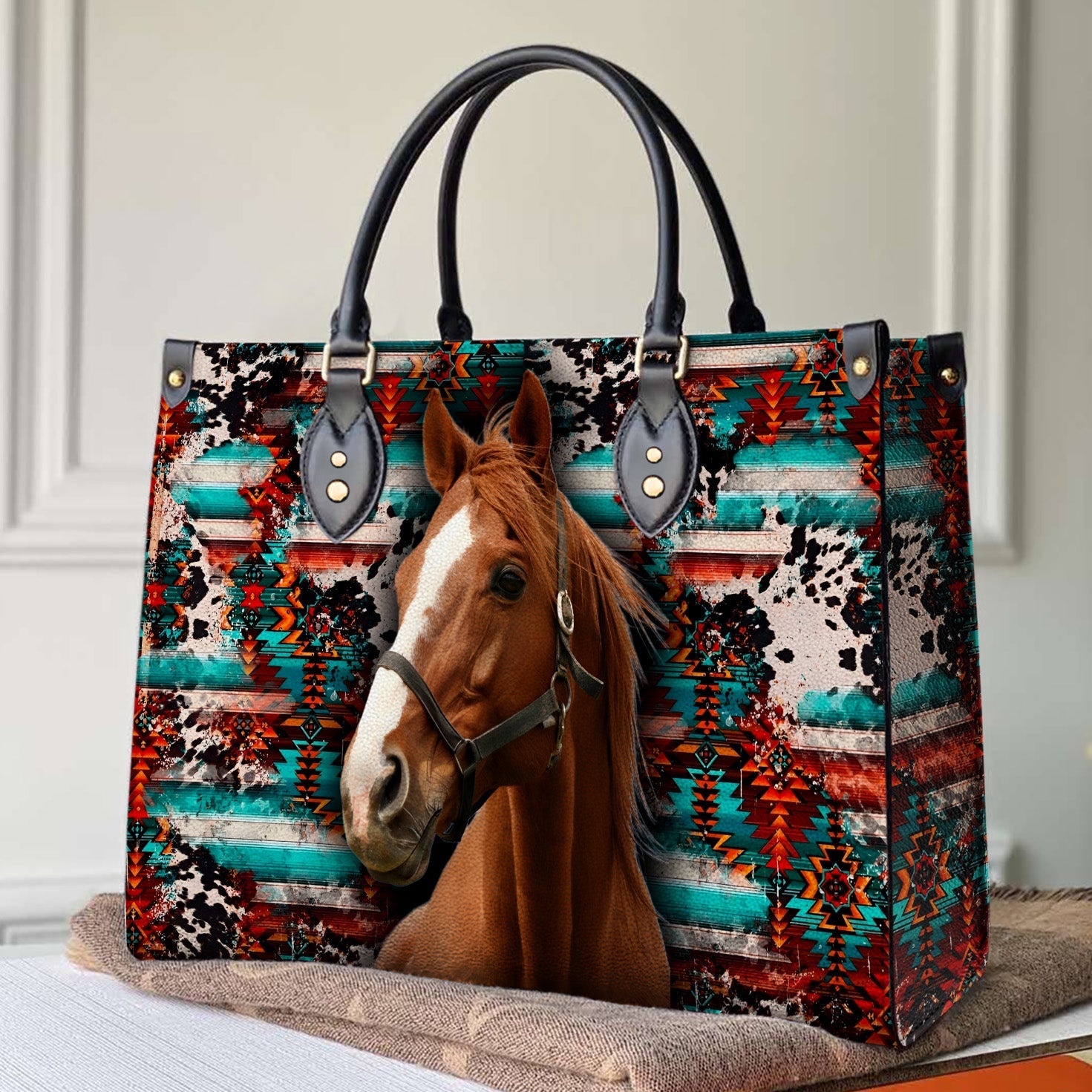 Horse Leather Bag Shineful Elegant Mn8