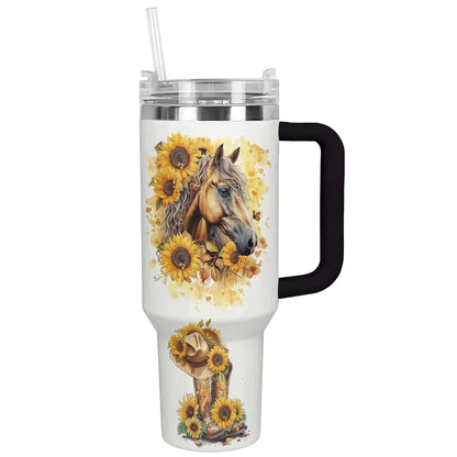 Horse 40 Oz Shineful™ Tumbler Cowboy Spirit Mn8 40Oz