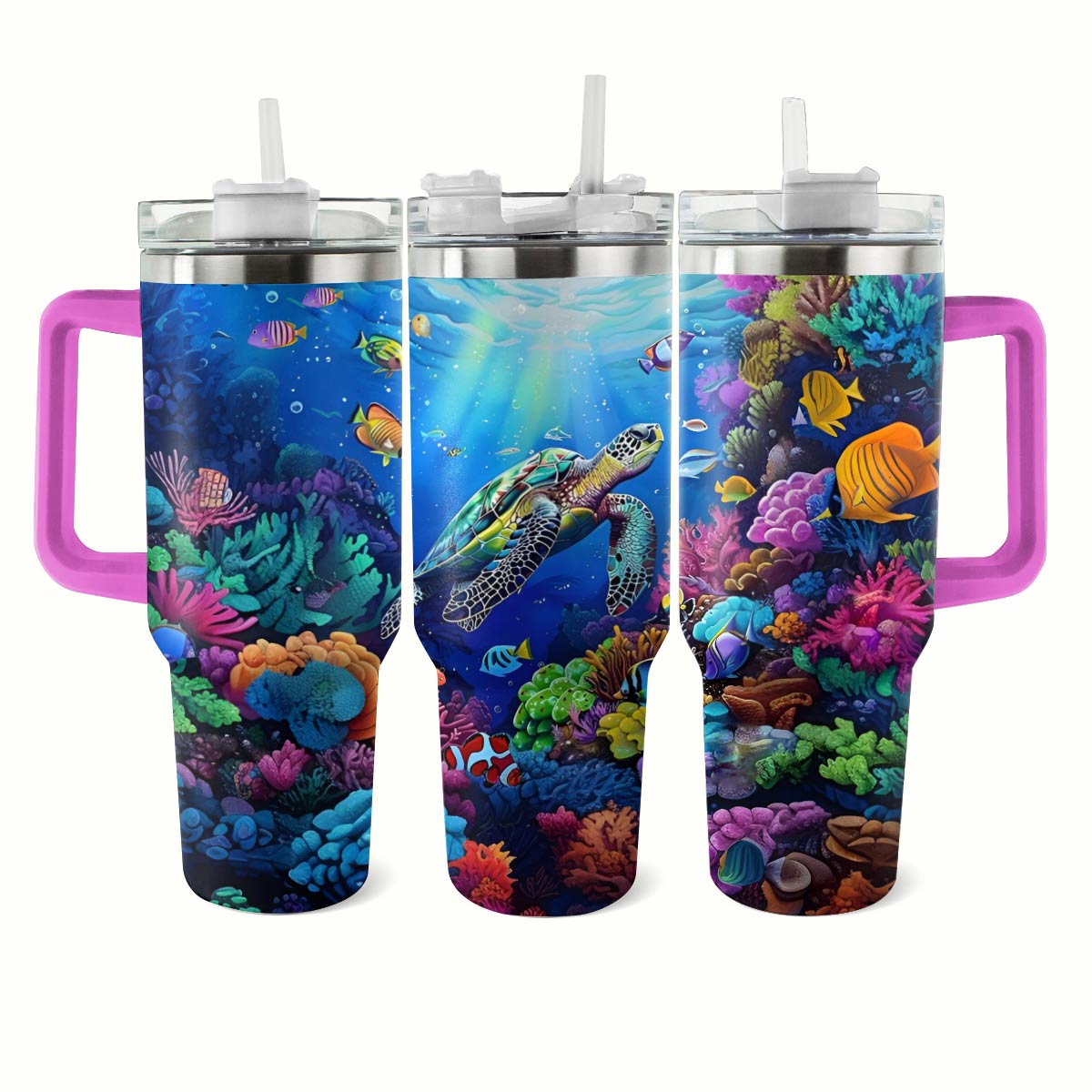 Shineful Tumbler Colorful Sea Turtle