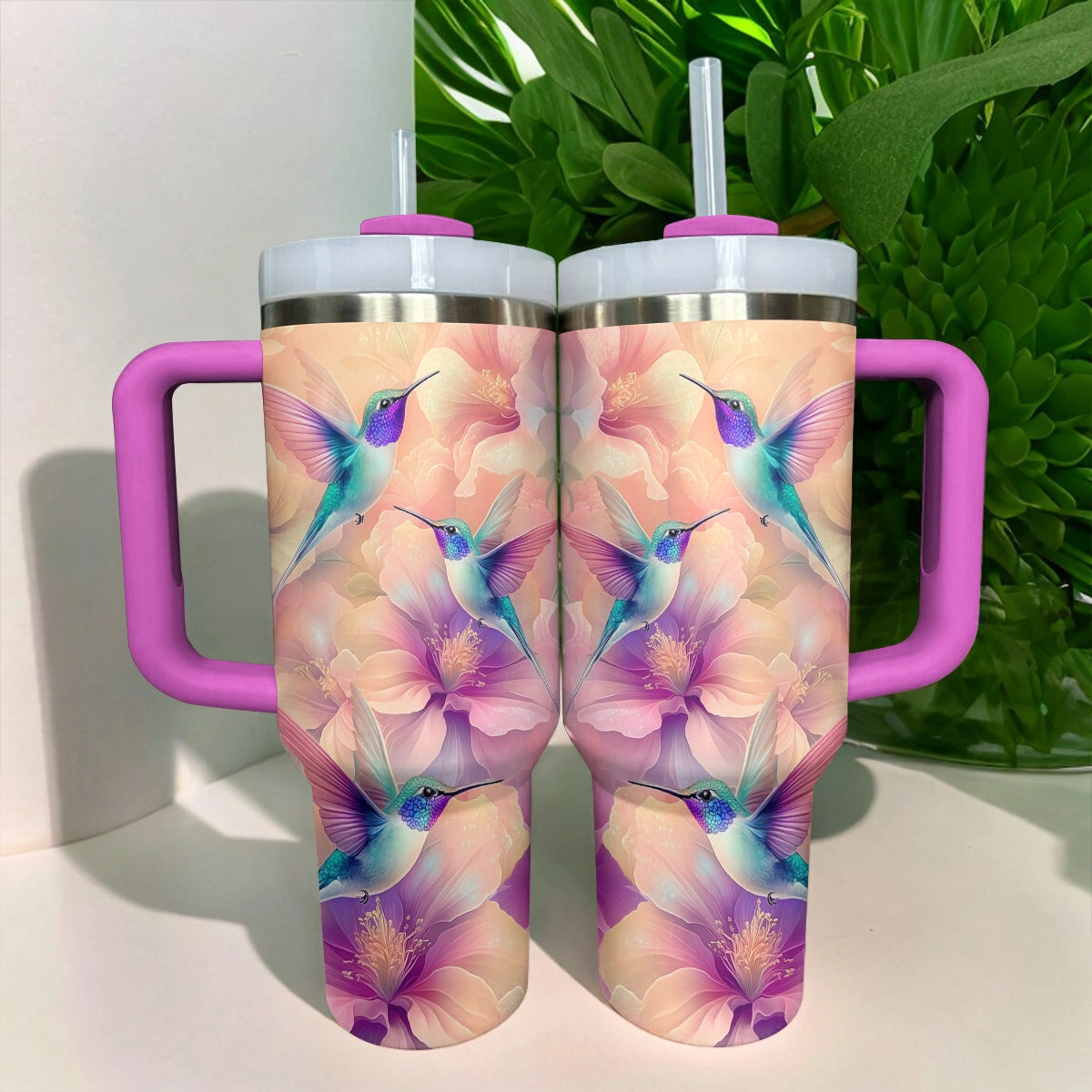 Shineful Glossy Tumbler Hummingbird Haven