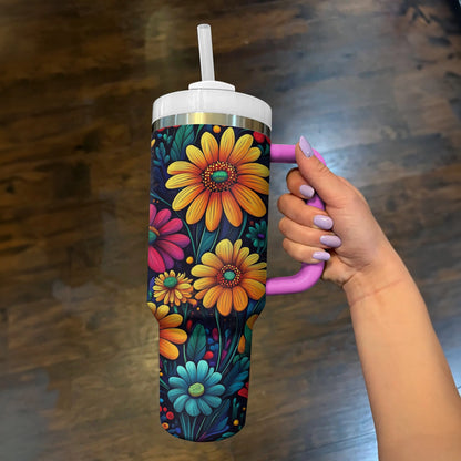 Shineful Tumbler Hippie Flower Power