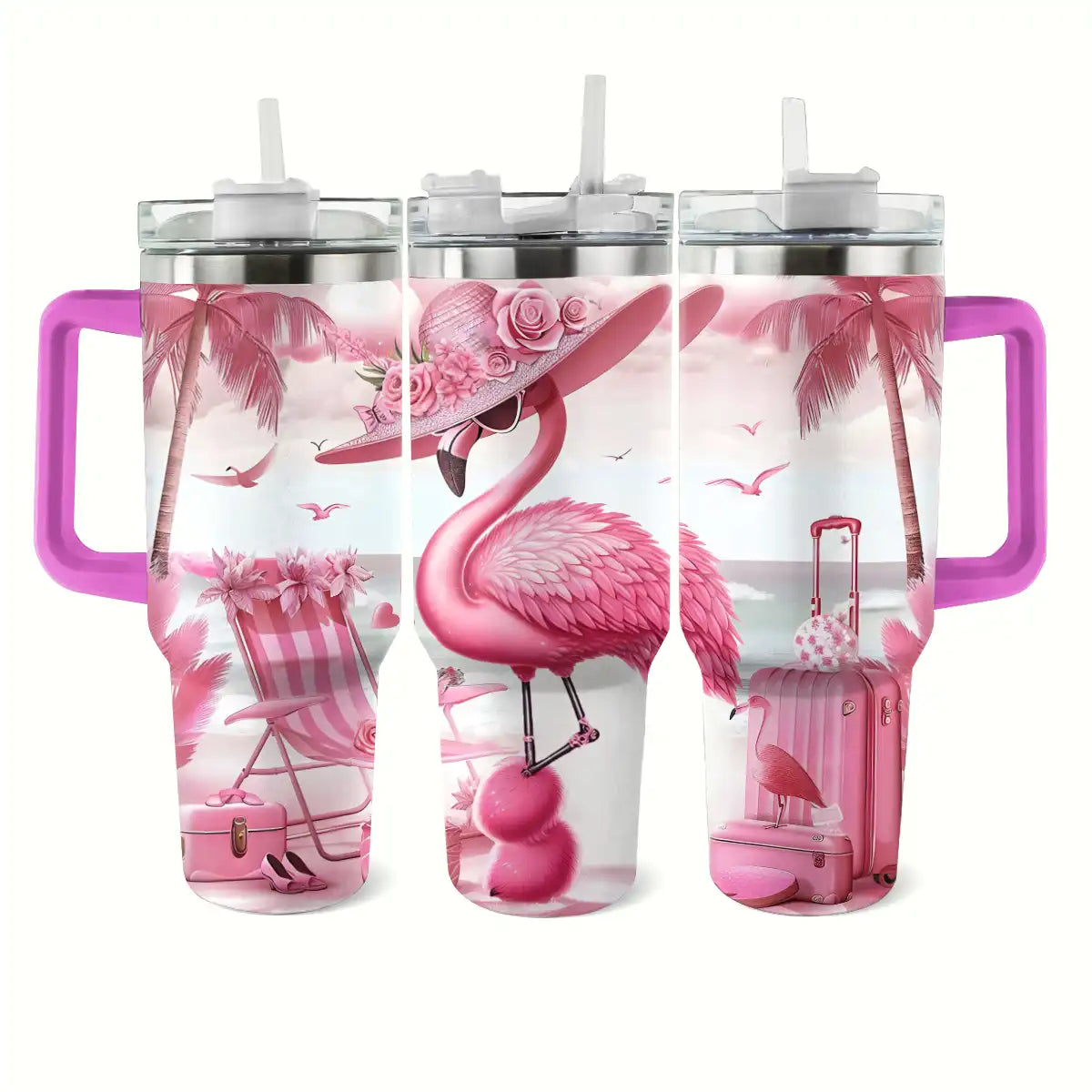 Shineful Tumbler Flamingo Vacation